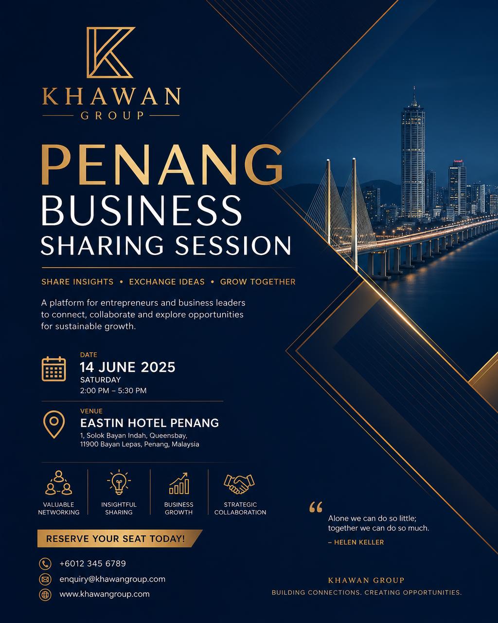 KHAWAN GROUP Penang Business Sharing Session